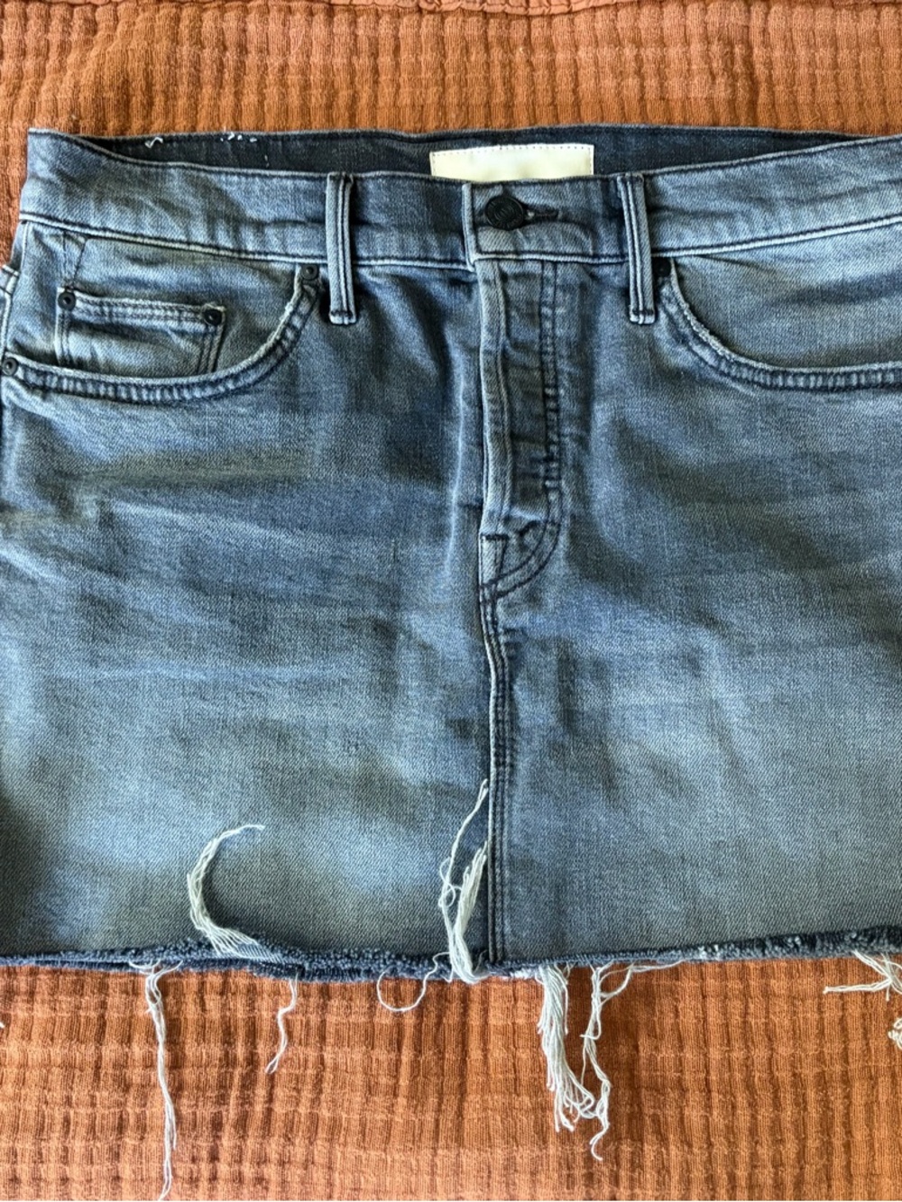 MOTHER Denim Mini Skirt